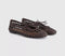 Womens OFFICE Fiore Woven Tie Up Ballerina Flats Brown