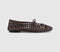Womens OFFICE Fiore Woven Tie Up Ballerina Flats Brown