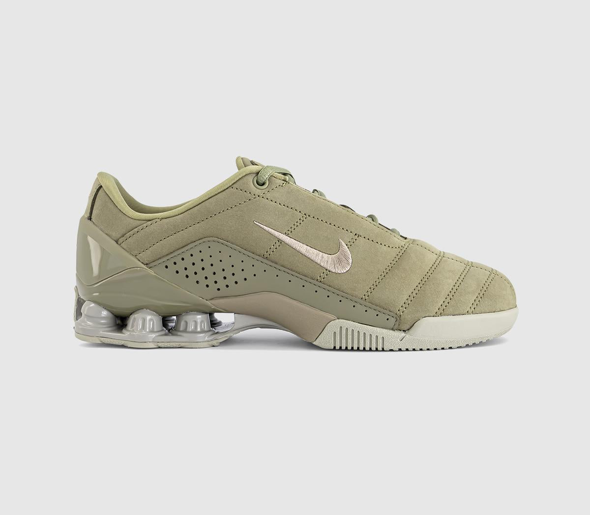 Nike T90 Shox Trainers Neutral Olive Metallic Silver