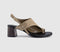 Womens OFFICE Montreal Toe Post Stacked Heel Sandals Taupe Suede