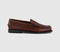 Womens Sebago Madison Loafers Brown Croc Emboss
