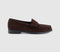 Womens G.H. Bass & Co. Weejun Penny Suede Loafers Chocolate Suede