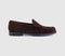 Mens G.H Bass & Co Weejun Larson Suede Loafers Chocolate Suede