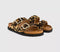 Womens 1774 BIRKENSTOCK Arizona Pony Like Fur Sandals Leopard