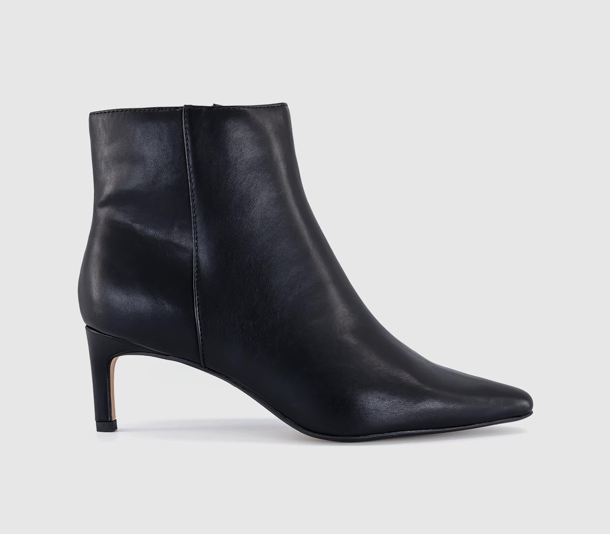 Womens OFFICE Aurelia kitten Heel Ankle Boots Black