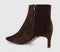 Womens OFFICE Aurelia kitten Heel Ankle Boots Brown Faux Suede