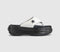 Womens Converse All Star Chuck Taylor Thong Sandals Vintage White Black Black