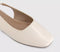 Womens OFFICE Fame Square Toe Slingback Flats Cream
