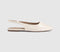 Womens OFFICE Fame Square Toe Slingback Flats Cream