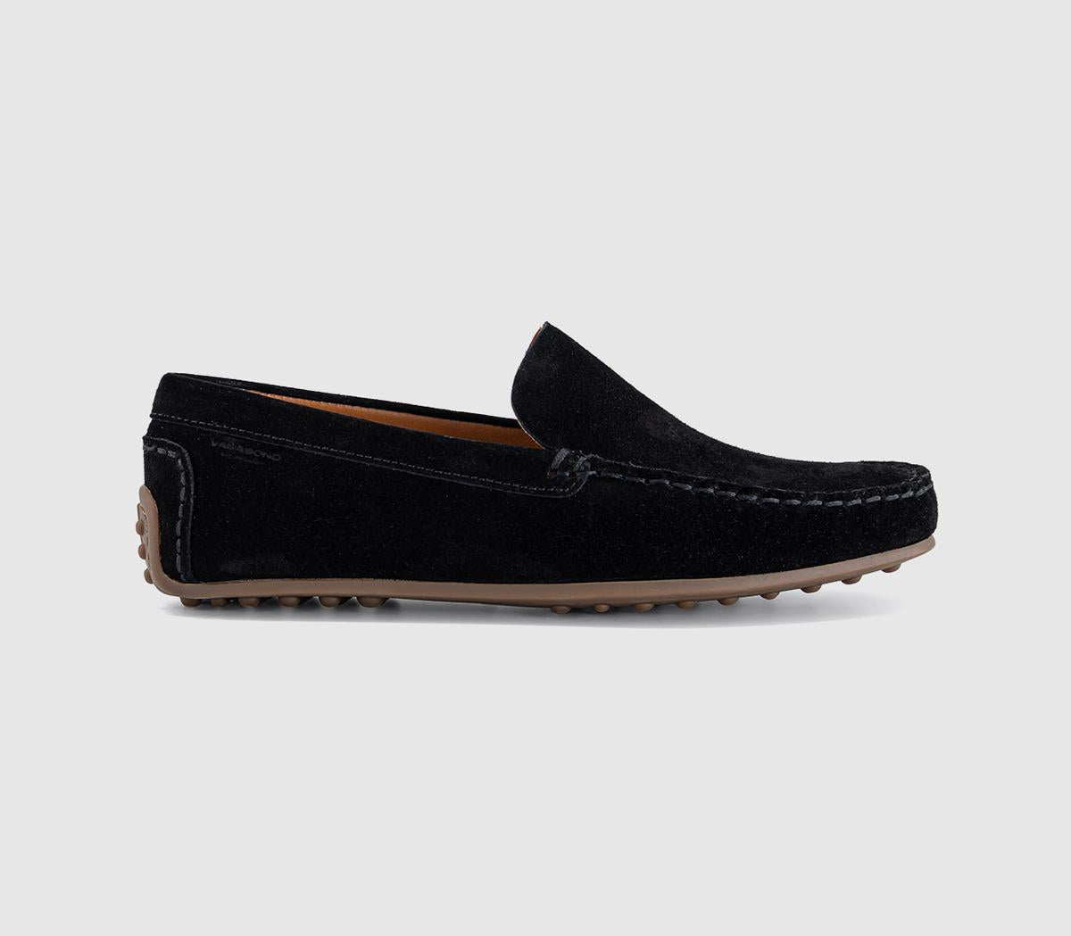 Womens Vagabond Shoemakers Larissa Driver Loafers Black Suede