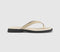 Womens Vagabond Shoemakers Izzy Toe Thong Sandals Off White Leather UK Size 4