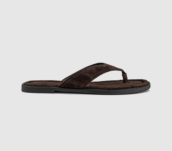 Womens Vagabond Shoemakers Zaida Toe Thong Sandals Java Suede