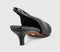 Womens OFFICE Monique High Vamp Slingback Kitten Heels Court Black