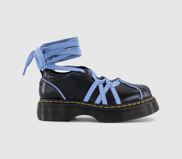 Womens Dr. Martens Buzz Ballet Lace Up Shoes Black Gloss