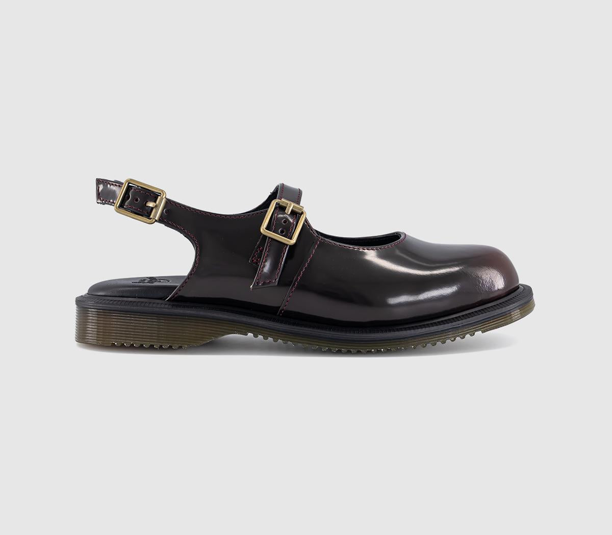 Womens Dr. Martens Madaline Mary Janes Cherry Red Arcadia