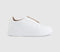 OFFICE Topaz Slip On Platform Trainers White