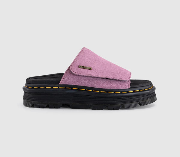 Womens Dr. Martens Zebzag Sliders Dusty Rose