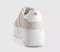 OFFICE Tatum Platform Lace Up Trainers Blush