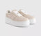OFFICE Tatum Platform Lace Up Trainers Blush