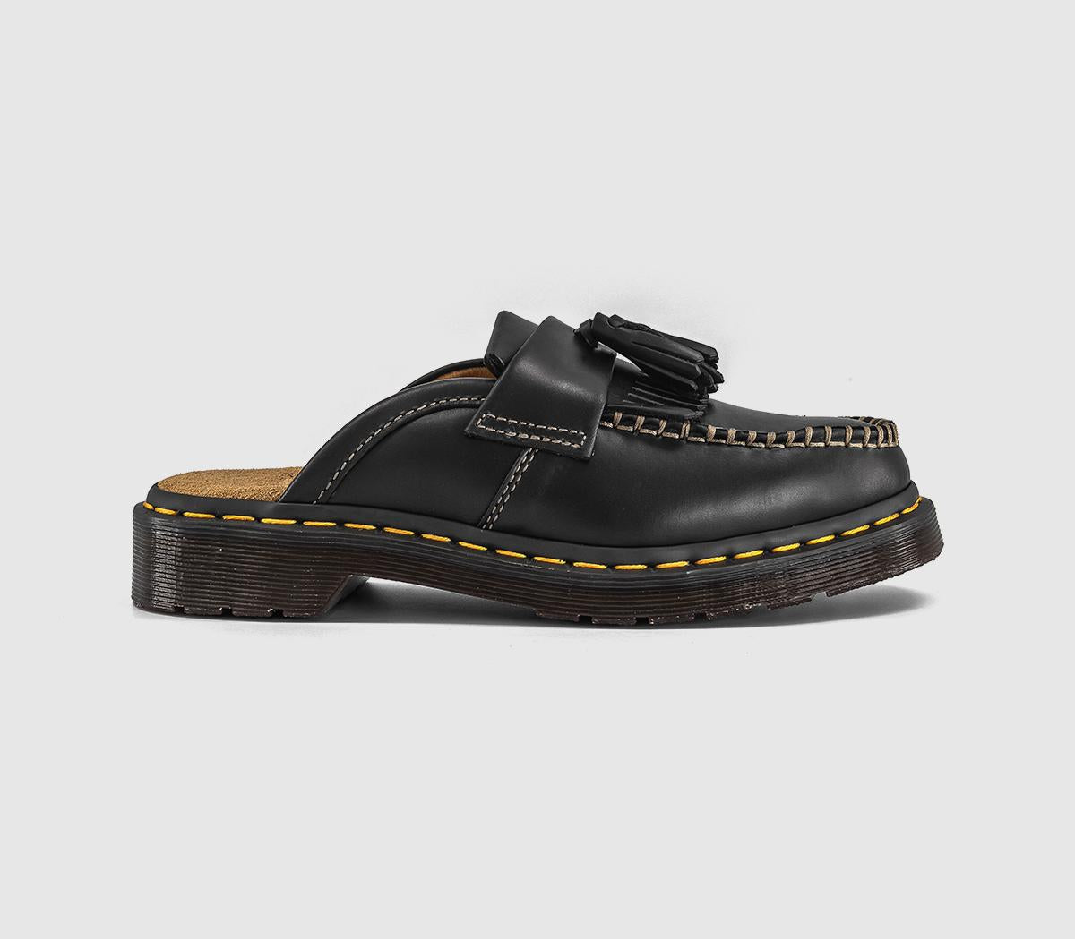 Womens Dr. Martens Adrian Mules Black Orleans