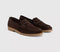 Womens OFFICE Finesse Gum Sole Penny Loafers Brown Suede