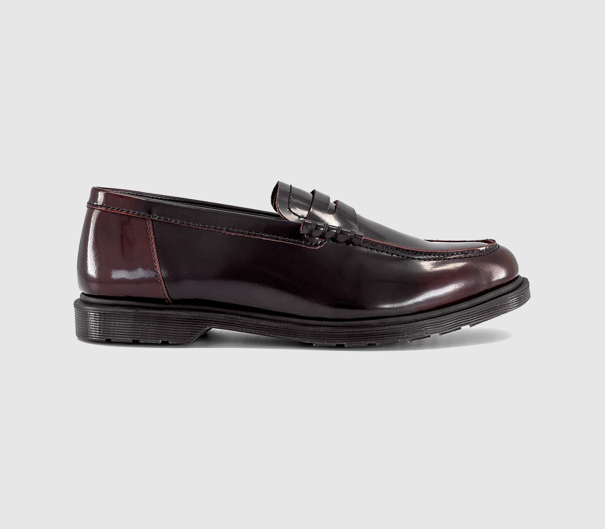 Mens Dr. Martens Mayfare Loafers Cherry Red Arcadia