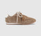 OFFICE Talon Slim Sole Suede Runner Trainers Tan Suede