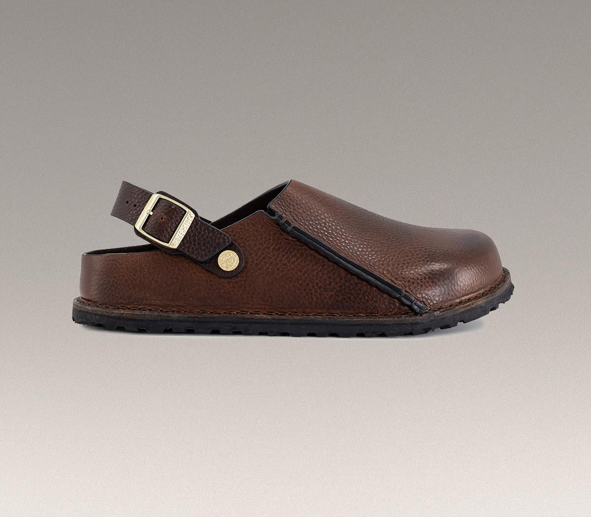 Womens BIRKENSTOCK Lutry Premium Clogs Roast Leather