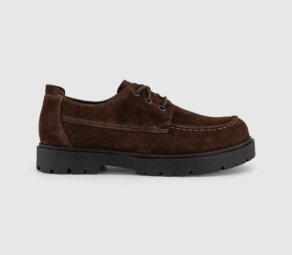 Mens BIRKENSTOCK Highwood Moc Lace Low Shoes Carafe Suede