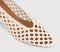 Womens OFFICE Matisse Basket Weave Stack Heels Court Cream
