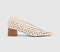 Womens OFFICE Matisse Basket Weave Stack Heels Court Cream