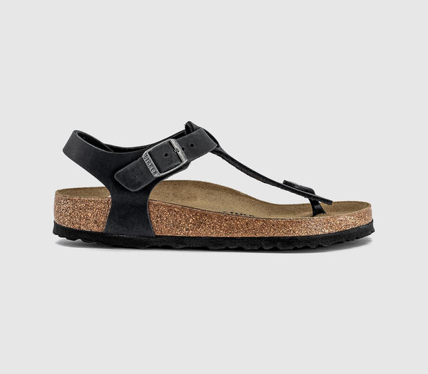 Womens BIRKENSTOCK Kairo Sandals Black Leather