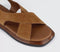 Womens OFFICE Sandi Crossover Slingback Sandals Tan Suede