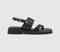 Womens Barbour Dakota Sandals Black