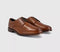 Mens OFFICE Master Plain Toe Derby Lace Up Shoes Tan Leather