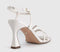 Womens OFFICE Heidi Strappy Sandal Heels Off White