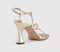 Womens OFFICE Heidi Strappy Sandal Heels Gold