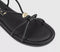 Womens OFFICE Sammie Hardware Flat Sandals Black