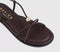 Womens OFFICE Sammie Hardware Flat Sandals Brown