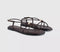 Womens OFFICE Sammie Hardware Flat Sandals Brown