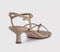 Womens OFFICE Miquita Toe Post Strappy Heeled Sandals Taupe