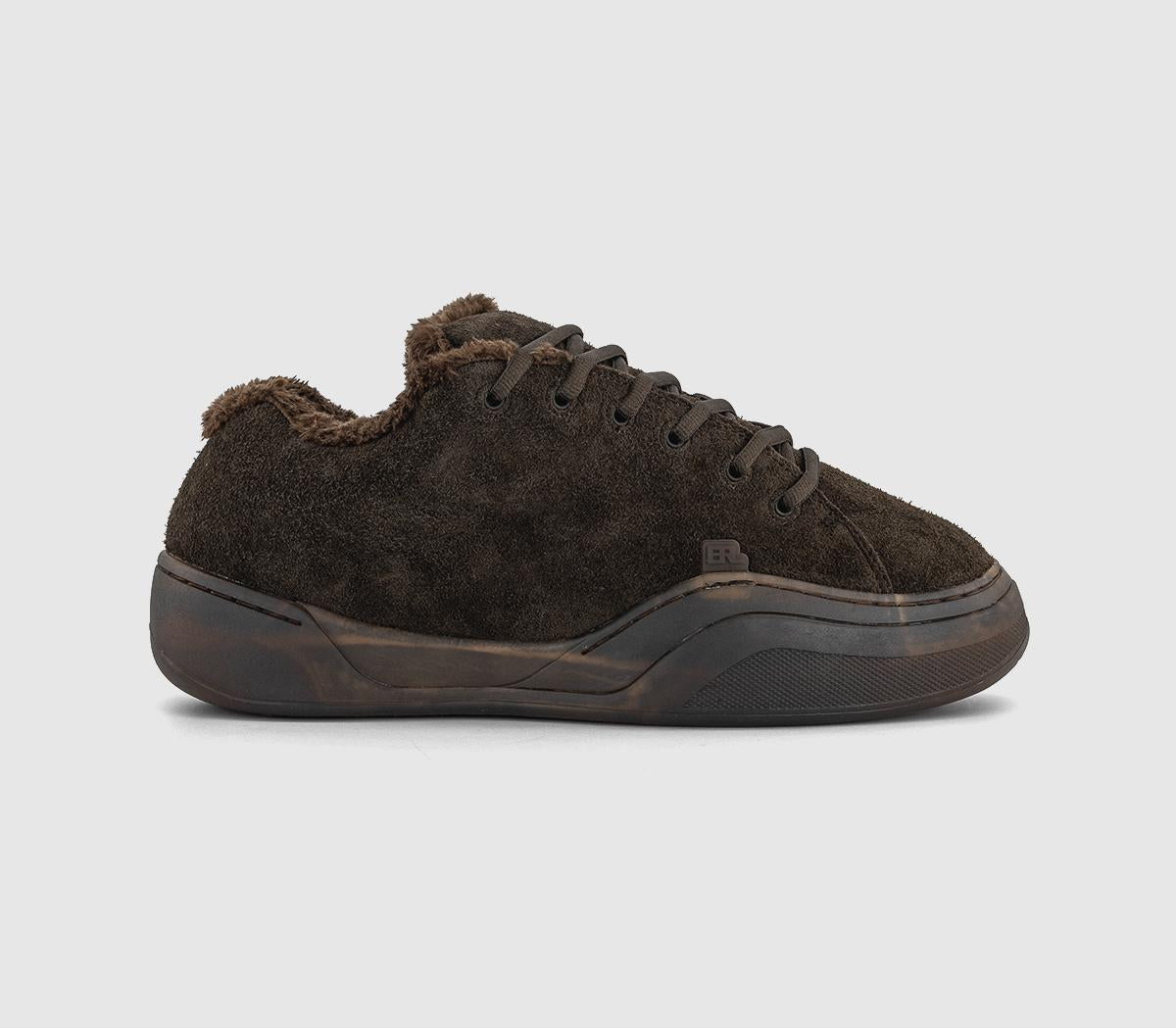 Mens Dover Street Erl Vamp Sneakers Mud Suede