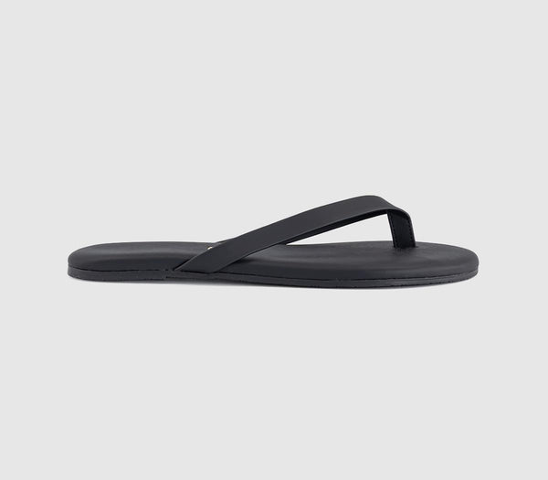 Womens TKEES The Boyfriend Flip Flops Black