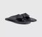 Womens OFFICE Saffie High Vamp Toe Post Sandals Black