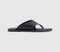 Womens OFFICE Saffie High Vamp Toe Post Sandals Black