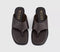 Womens OFFICE Saffie High Vamp Toe Post Sandals Brown