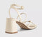 Womens OFFICE Malia Strappy Block Heeled Sandals Off White