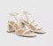 Womens OFFICE Malia Strappy Block Heeled Sandals Off White