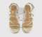 Womens OFFICE Malia Strappy Block Heeled Sandal Gold