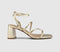 Womens OFFICE Malia Strappy Block Heeled Sandal Gold